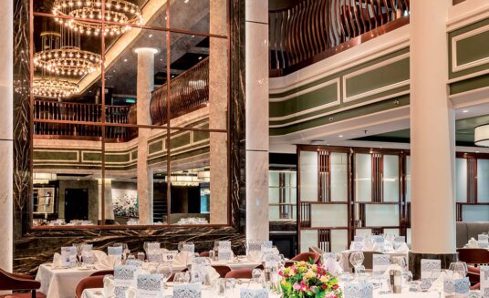 Saga Spirit of Discovery cruise interiors design grand dining room