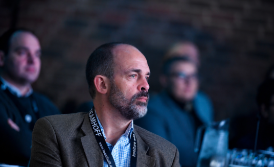 Jon Ingleton looks pensive at Sustainable Design Summit